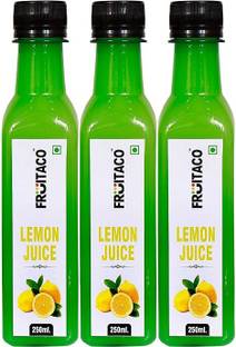 fruitaco Yellow Lemon Juice Concentrate Ideal for daily use in Cooking & Beverages 750