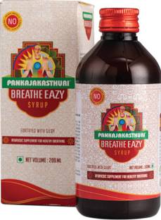 PANKAJAKASTHURI Breathe Eazy Syrup - 200ml for Cough & Cold