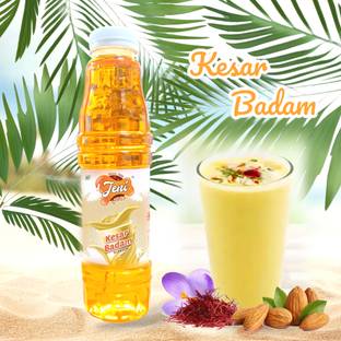 jeni Milk KESAR BADAM Sharbat & Syrup[700ml X 1] KESAR BADAM