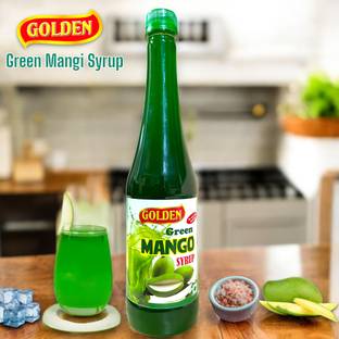 Golden Green Mango Syrup, authentic , Tasty Juicy Kaccha Aam