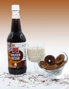 Home Made Anjeer Kesar Concentrated Syrup|Gluten Free|Low Fat|Everyone’s Delight 750ML ANJEER KESAR