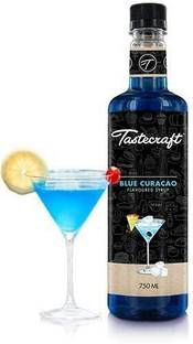 TasteCraft Premium Flavoured Mocktail Syrup-750ml (Blue Curacao) blue curacao