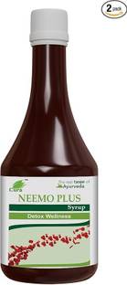 Cura NEEMO PLUS SYRUP I Fresh Neem Leaves I Pack of 2 I 200 ML+ 200ML NEEM