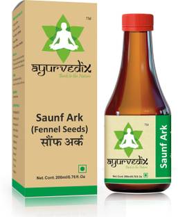 ayurvedix Saunf Ark | Beneficial for Reducing Cholesterol Levels, Bad Breath, Blood Pressure | 200 ML Natural Flavor