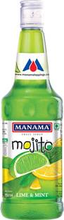 MANAMA Lime and Mint Mojito Syrup, Mixer for Mocktails and Cocktails Lime and Mint