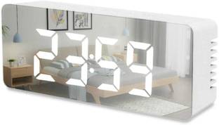 SONALEX Digital Smart Alarm Table Clock with Automatic Sensor white Clock