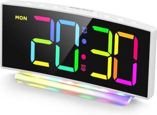 Tetpino Digital White Clock