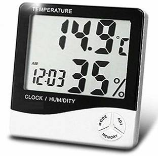 SP Electron HTC-1 Digital Hygrometer Thermometer Humidity Meter With Clock LCD Display PWM Solar Charge Controller