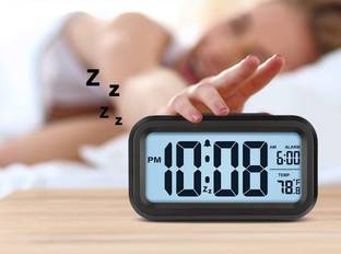 VOLTegIC Digital Black Clock
