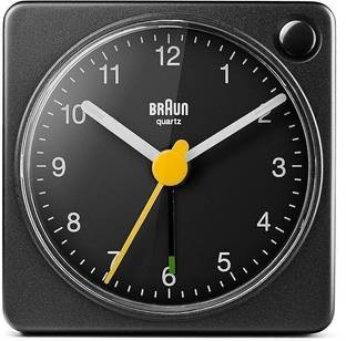 Braun Analog Black Clock