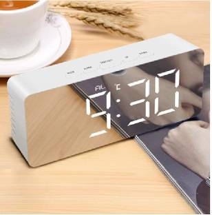 Bansal Digital Mirror Clocks Electronic Vanity Mirror Surface LED Clock Clock