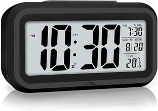 AERYS Digital Date & Temperature Alarm Table Clock for Students, Home, Office Clock