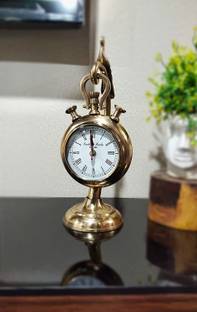 amishi blissful decor Analog Gold Clock