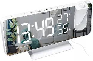 QAWACHH Analog-Digital White Clock