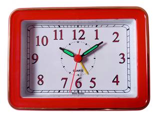 greatelms Analog Red Clock