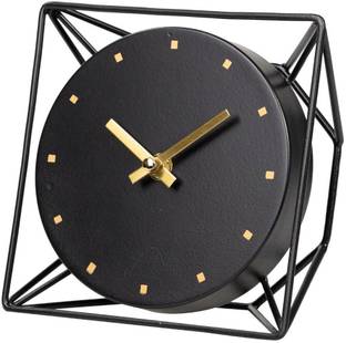 Equater Analog Black Clock