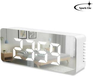 Spark Lite Digital White Clock