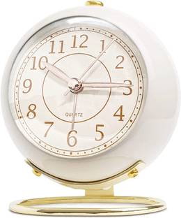 Dizaa Analog Cream Clock