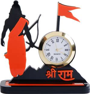 URBAN QRAFT Analog Black, Orange Clock