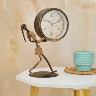 The Procure Store Analog Bronze Clock