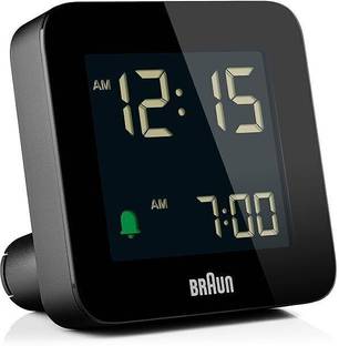 Braun Digital Black Clock