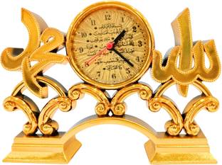 KhwajaDarbar Analog Gold Clock
