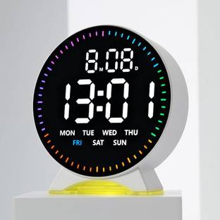 Stockyhut Digital Table Clock LED Alarm Clock Multi-Function Date Month Week Clock