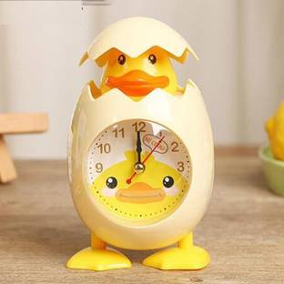 Sampri Analog-Digital Yellow Clock