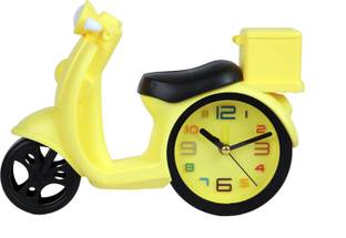 Kadio Analog Yellow Clock