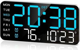 Quakzapp Digital White Clock