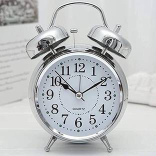 SR Collection Analog Silver Clock
