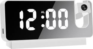 MARS Digital Alarm with LED Screen & projector 360 Rotation Clock