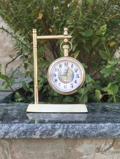 Maharana vintage star Analog Brass Clock