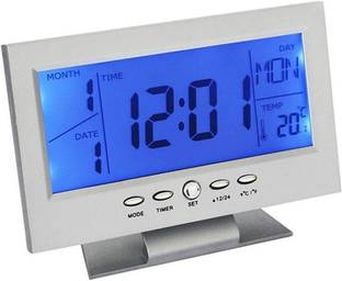 NXZ Digital Blue Clock
