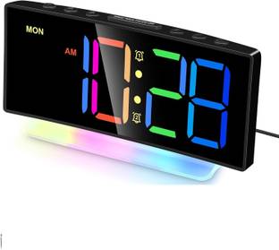 Linist Digital Black Clock