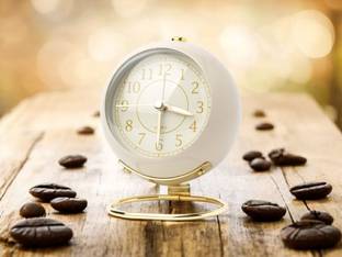 KHODALCREATIION Analog Cream Clock