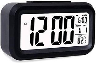 AIKON Digital Black Clock