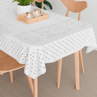 HOMESTIC Cotton 6 Seater Floral Table Cover