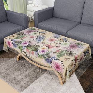 KUBER INDUSTRIES PVC 4 Seater Floral Table Cover