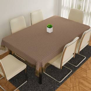 KUBER INDUSTRIES Self Design 6 Seater Table Cover