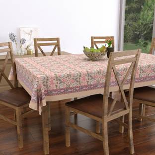 Texstylers Cotton 6 Seater Printed Table Cover