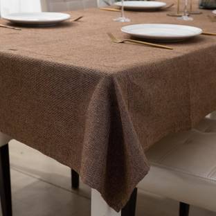 HOKiPO Polyester, Cotton 2 Seater Solid Table Cover
