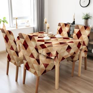 DECORIAN Geometric 4 Seater Table Cover