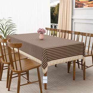 HOMESTIC PVC 8 Seater Self Design Table Cover