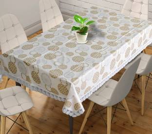 CASA FURNISHING Floral 6 Seater Table Cover