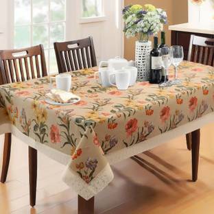 Dakshya Industries PVC 6 Seater Floral Table Cover