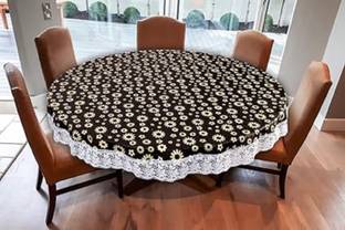 RMDecor Floral, Printed 6 Seater Table Cover