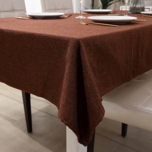 HOKiPO Polyester, Cotton 2 Seater Solid Table Cover