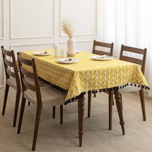 HOMEMONDE Cotton 6 Seater Printed Table Cover
