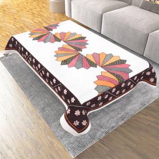 CASA FURNISHING Floral 4 Seater Table Cover